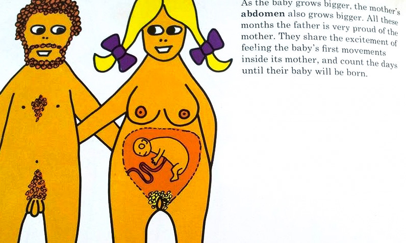 Ako sa robia deti a rast brucha tehotnej matky.