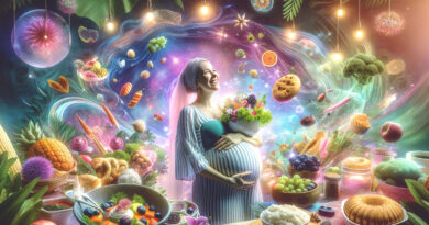 Tehotná žena jesť jedlo počas tehotenstva